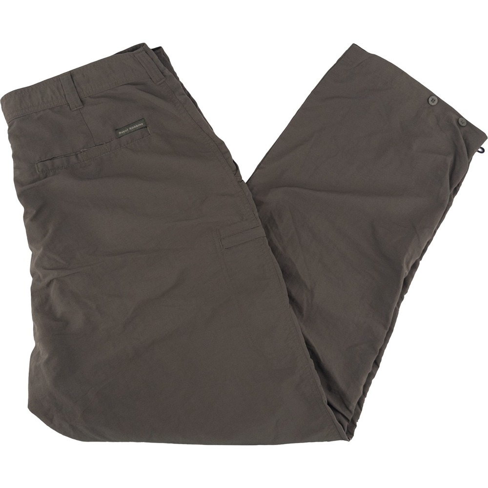 Vintage Royal Robbins Mens 40x32 100% Nylon Hiking Pants Brown Gorpcore Outdoors